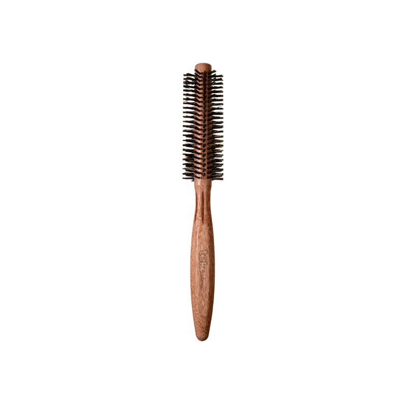 Tek - Round Brush in Mahogany Wood with Reinforced Boar Hair Bristles - 35mm