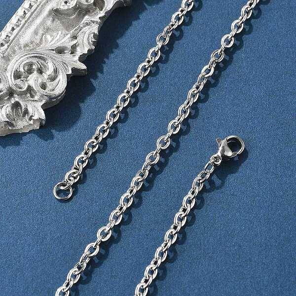 Tarnish Resistant 304 Stainless Steel Cable Chains for Necklace Making