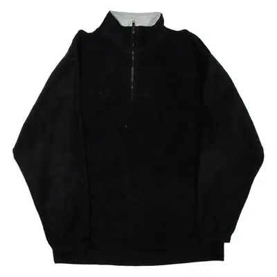 LEE Sport Mens Fleece Black 1/4 Zip M