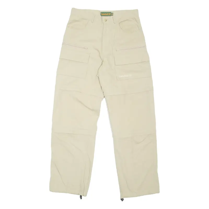 TIMBERLAND Cargo Outdoor Mens Trousers Beige Regular Straight W30 L31