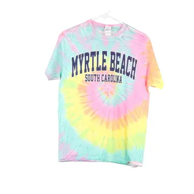 Myrtle Beach Gildan Tie-Dye T-Shirt - Medium Multicoloured Cotton