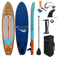 JC-ATHLETICS Inflatable Stand Up Paddle Board (6 Inches Thick), ISUP Package W/Premium SUP Accessories & Backpack, Non-Slip D...