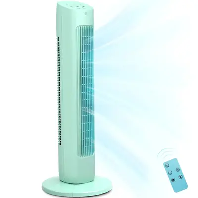 COWSAR Tower Fan for Bedroom, 85° Oscillating Fans with 8 Speeds, 30 Portable Bladeless Standing Fan, 15H Timer, Normal/Na...