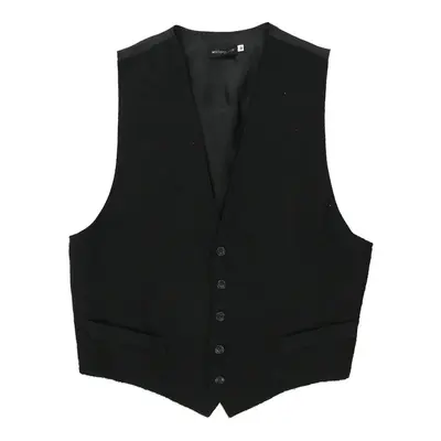 Watergate Waistcoat - Medium Black Wool Blend