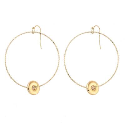 Ion Plating(IP) 304 Stainless Steel Dangle Earrings for Women