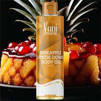 Pineapple Upside Down Body Oil, 4oz, with Apricot, Jojoba, Avocado Oils & Vitamin E Oil, Fast-Absorbing, Nourishes and Hydrat...