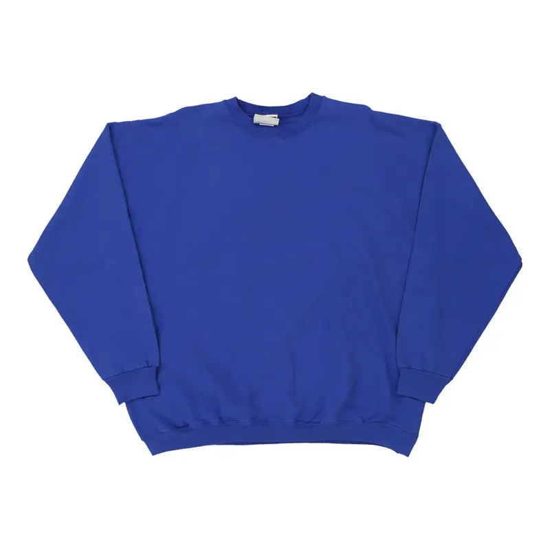 Hanes Sweatshirt - XL Blue Cotton Blend