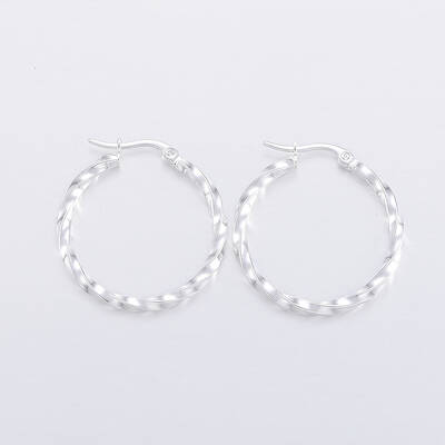 304 Stainless Steel Hoop Earrings