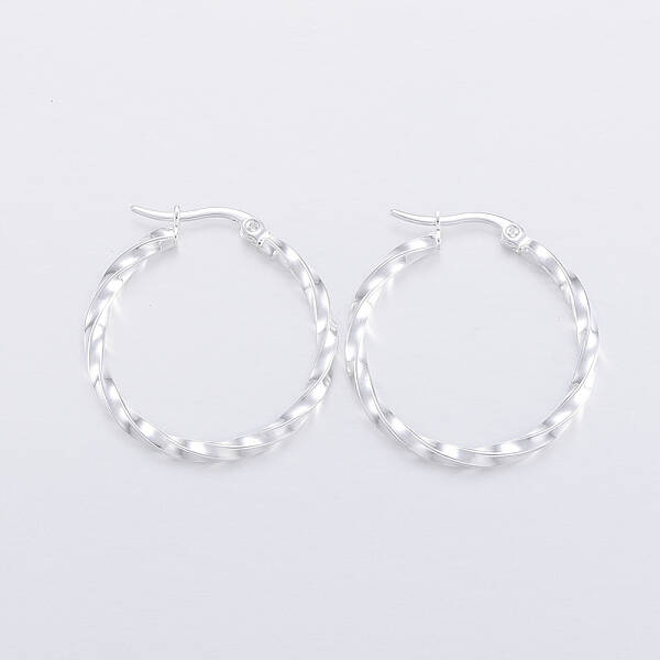 304 Stainless Steel Hoop Earrings