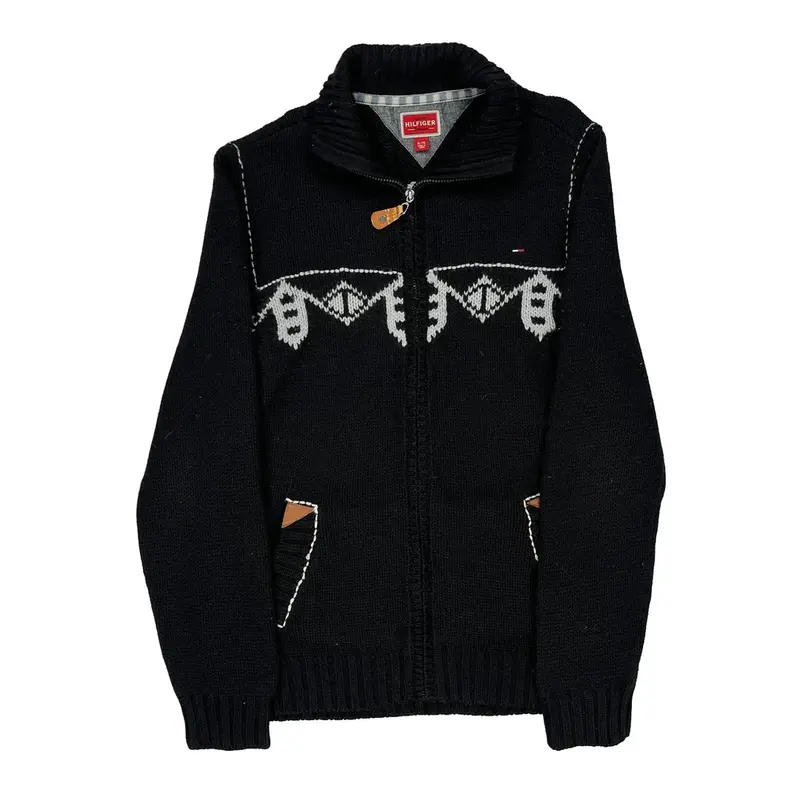 Tommy Hilfiger Zip Up - XL Black Wool Blend
