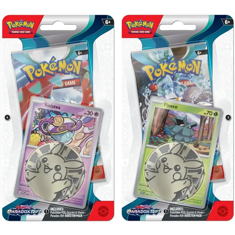 Pokemon TCG Paradox Rift Checklane Blister Bundle