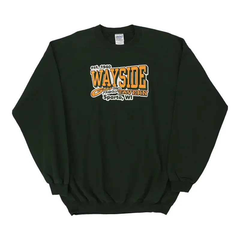 Sparta WI Gildan Sweatshirt - Large Green Cotton