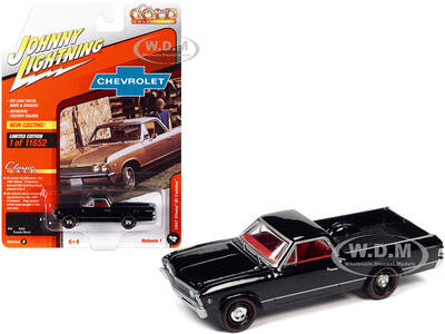1967 Chevrolet El Camino Tuxedo Black with Red Interior \