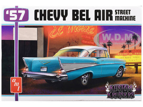 Skill 2 Model Kit 1957 Chevrolet Bel Air Street Machine Kustom Kruisers 1/25 Scale Model by AMT