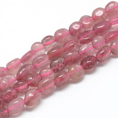 Natural Strawberry Quartz Beads Strands