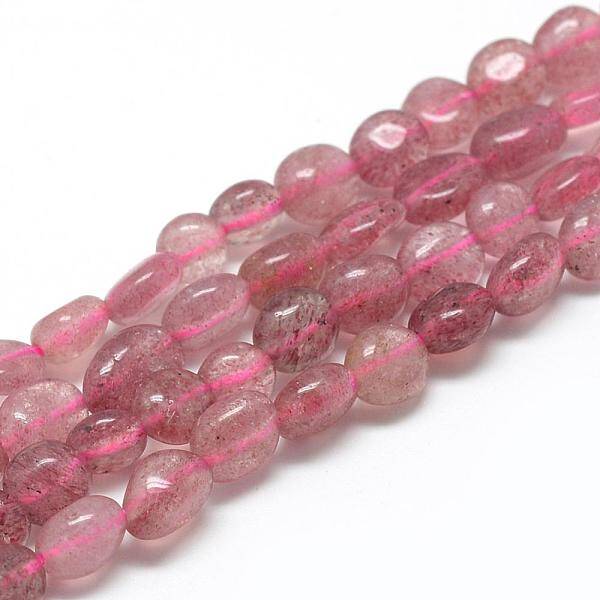 Natural Strawberry Quartz Beads Strands