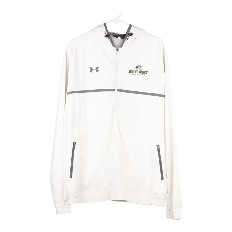 Mount Mercy Mustangs Under Armour Jacket - XL White Polyester