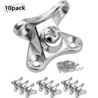 10 PCS Removable Corner Brace Bracket, Zinc Alloy L Shape Support Connector Bracket with Stainless Steel Screws, Butterfly Sh...