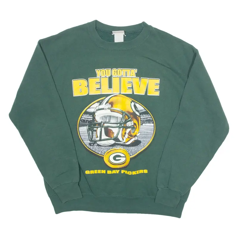 NFL NFL Packers Mens Sweatshirt Green 90s USA M