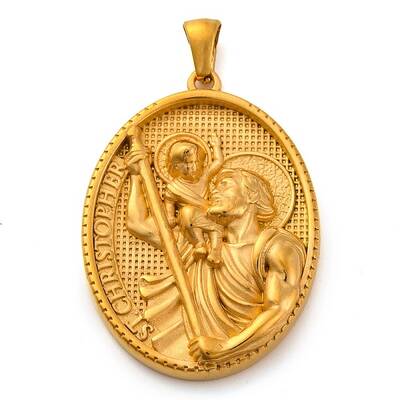 Religion Golden Tone 304 Stainless Steel Pendants