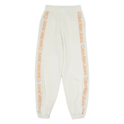 CALVIN KLEIN JEANS Womens Joggers Cream Tapered S W24 L28