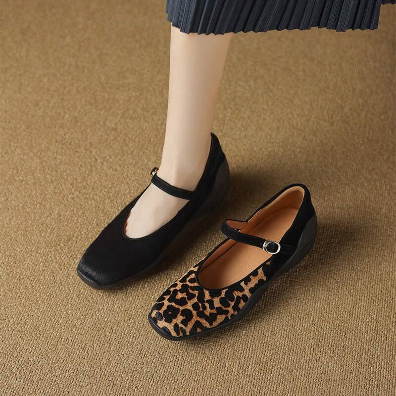 CHIKO Belle Round Toe Wedge Mary Jane Shoes