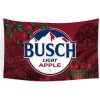 Busch Light Apple Beer Flag Tapestry - Durable Decorative Tapestry for College Dorms, Bedrooms, Outdoor Parties & Gift Decor
