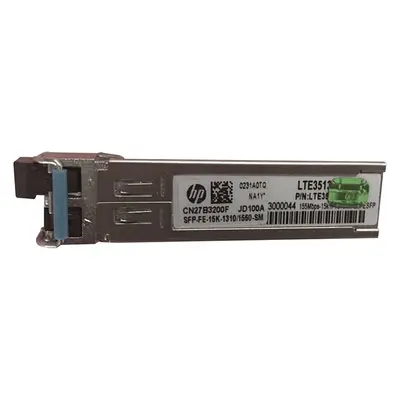 HP JD100A | ProCurve X115 100Mb/s 100Base-BX10-U Single-Mode Fibre 1310nm-TX/1550nm-RX 20km LC Connector SFP Transceiver Modu...