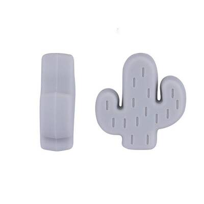 20Pcs Cactus Food Grade Eco-Friendly Silicone Focal Beads