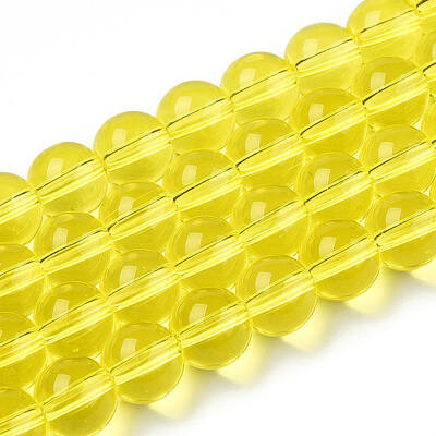 Transparent Glass Beads Strands