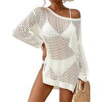 Bsubseach Swimsuit Cover Up for Women Sexy Crochet Tops Knitted Beach Outfits Casual Plain Beachwear Swimwear Beach Outfits