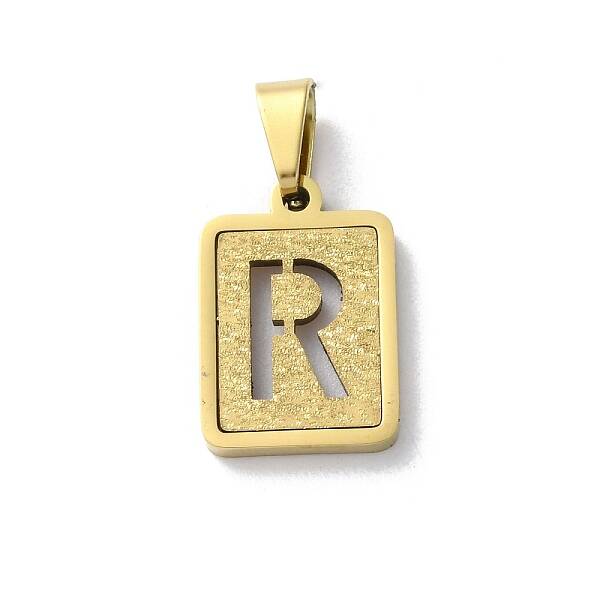 304 Stainless Steel Alphabet Pendants