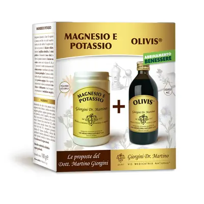 Dr Giorgini Magnesium and potassium powder box 180 g + olivis 200 ml