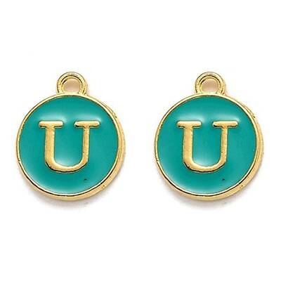 Golden Plated Alloy Enamel Charms