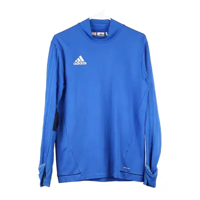 Age 15-16 Adidas Long Sleeve Top - XL Blue Polyester