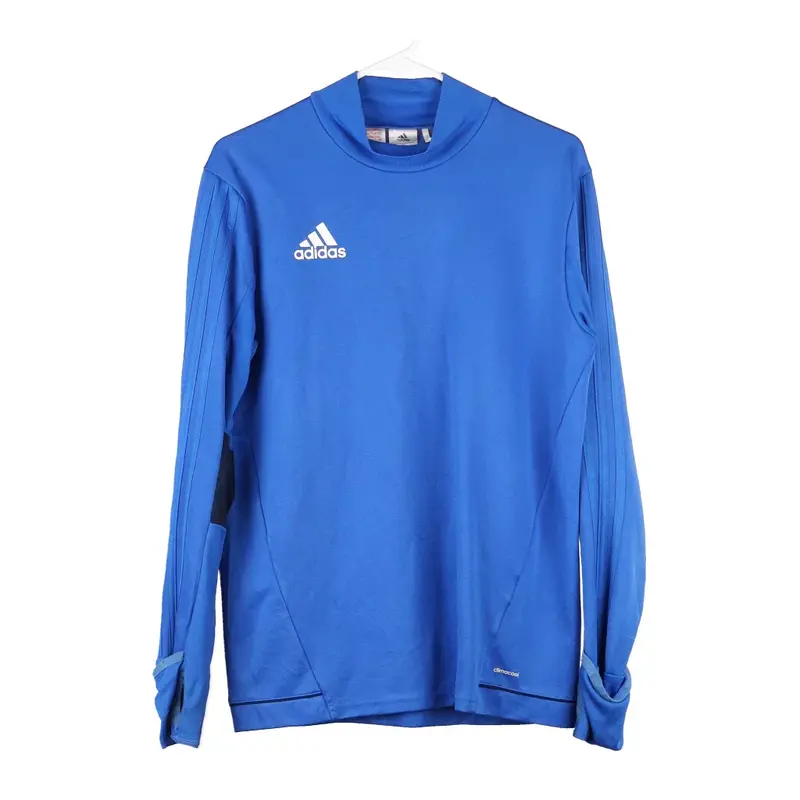 Age 15-16 Adidas Long Sleeve Top - XL Blue Polyester