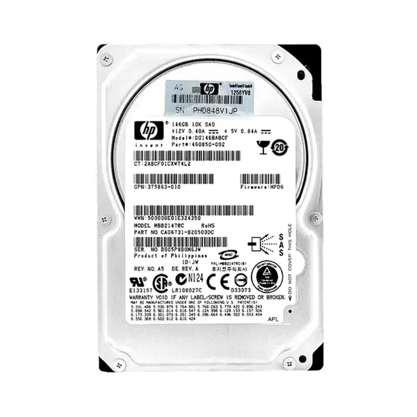 DG146BABCF HP 146GB 3Gb/s SAS 10000 2.5-inch Hard Drive