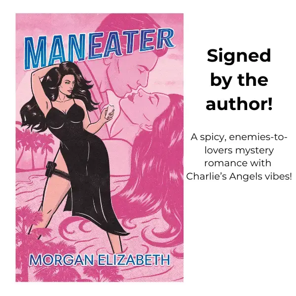 Maneater Signed Paperback - a enemies to lovers mystery romance novel