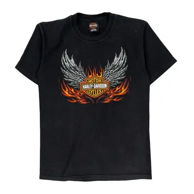 Colorado Harley Davidson Graphic T-Shirt - Medium Black Cotton