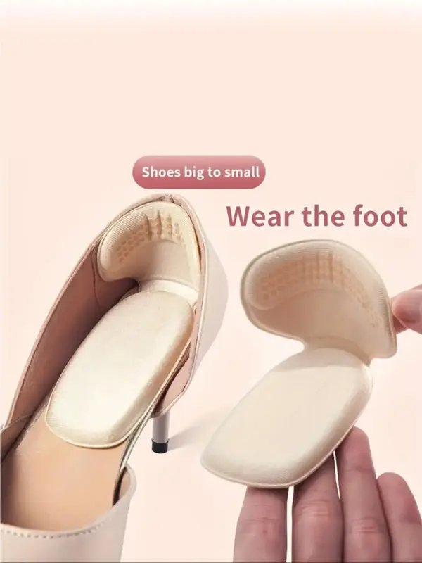 2PCS Women's Shoes Insoles Patch Heel Pads For Sport Shoes Adjustable Size Antiwear Feet Pad Protector Back Sticker