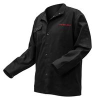 YESWELDER (FR) Cotton Welding Jacket, NFPA2112 9oz. Light Weight Fire Retardant Welding Jacket, Black Weld Clothes Work Unifo...