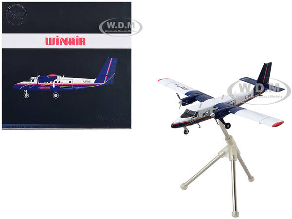 De Havilland DHC-6-300 Commercial Aircraft with Flaps Down \