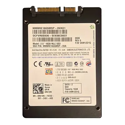 R418N Dell 16GB Multi-Level Cell SATA 3Gb/s 2.5-Inch Solid State Drive