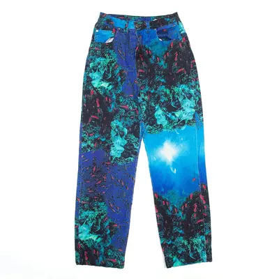 ANCHELLI Trousers Blue Regular Straight Womens W24 L26