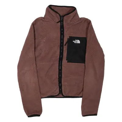 THE NORTH FACE Womens Fleece Brown High Neck S