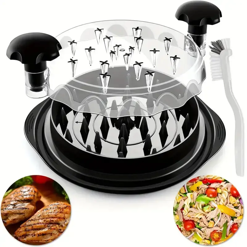 2024 Upgraded Chicken Shredder Tool Twist, Visible Meat Shredder Machine for Chicken Breast Beef Pork, No-Slip Strip & Ergono...