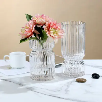 Home Decoration Soft Decoration Vase | Color: Transparent | style: Small