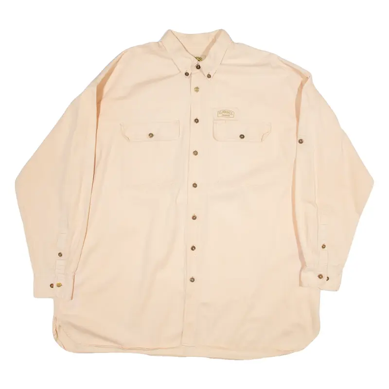 CAMEL ACTIVE Mens Plain Shirt Pink Long Sleeve 2XL