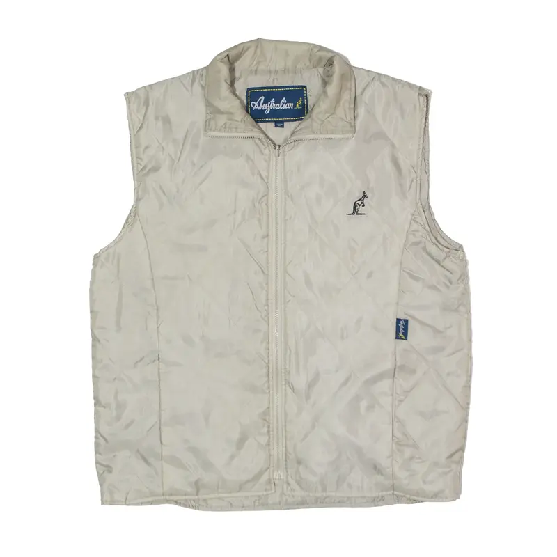 AUSTRALIAN Lightweight Grey Quilted Gilet M