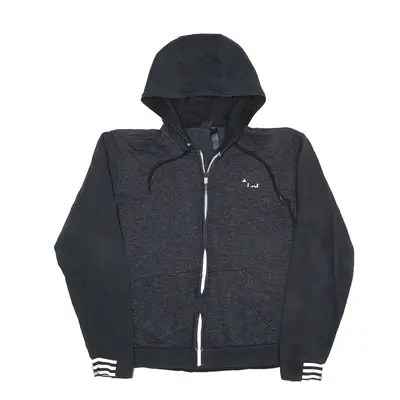 ADIDAS Hoodie Grey Full Zip Mens S